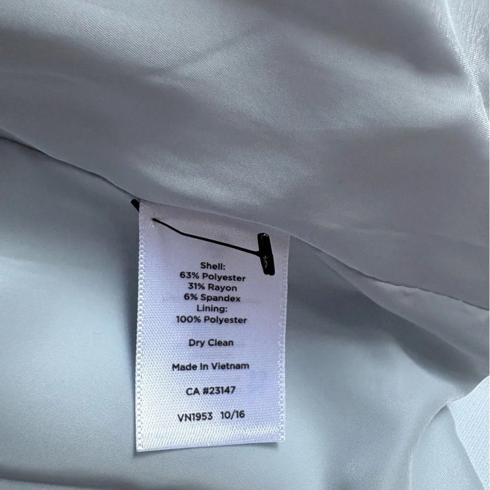 Talbots Italian luxe double cloth single button baby blue blazer size 2 - Picture 11 of 13